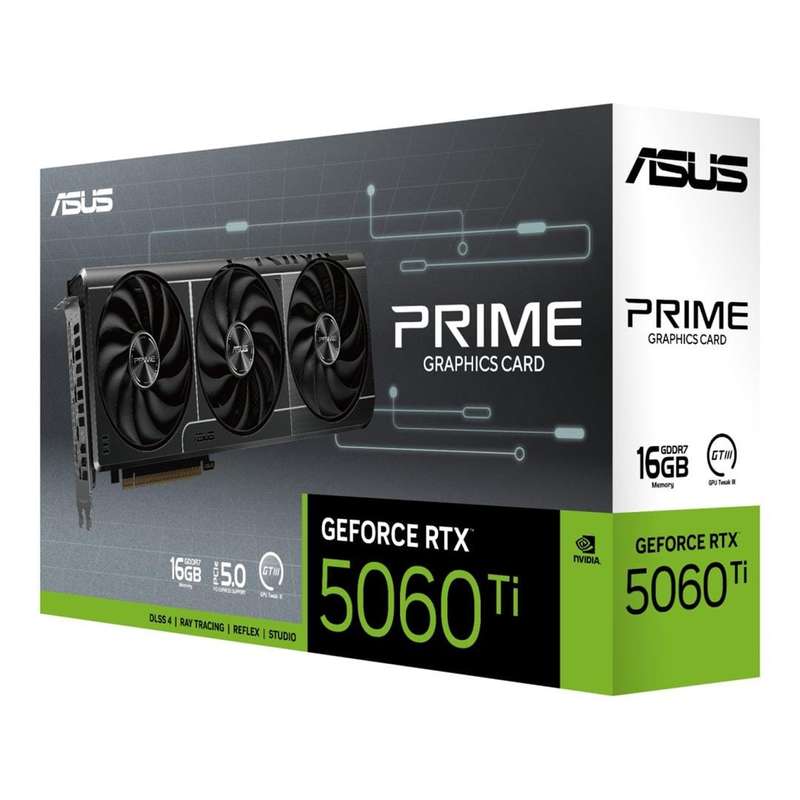ASUS PRIME GeForce RTX 5060 Ti 16GB GDDR7 Graphics Card 90YV0MH3-M0NA00