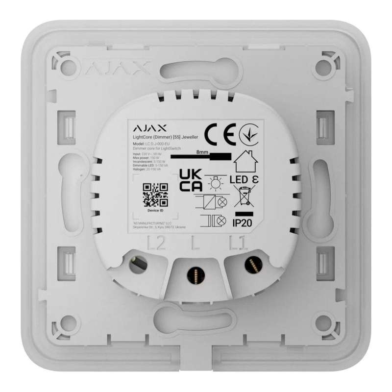 Ajax SoloButton Dimmer - White 91254.257.WH1