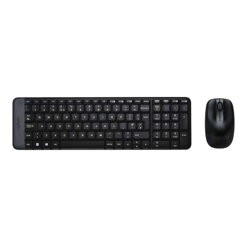 Logitech® MK220 Wireless Keyboard and Mouse Combo Black 920-003236