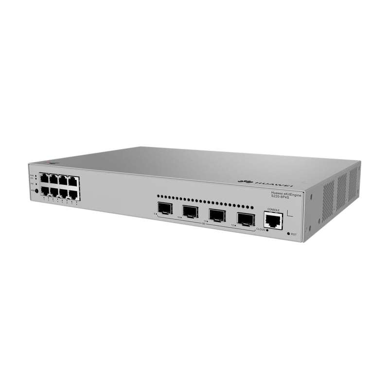 Huawei eKit S220-8P4S Layer 2 8-port 10/100/1000BASE-T 125W POE+ 4-port 1GE SFP Managed Switch 98...