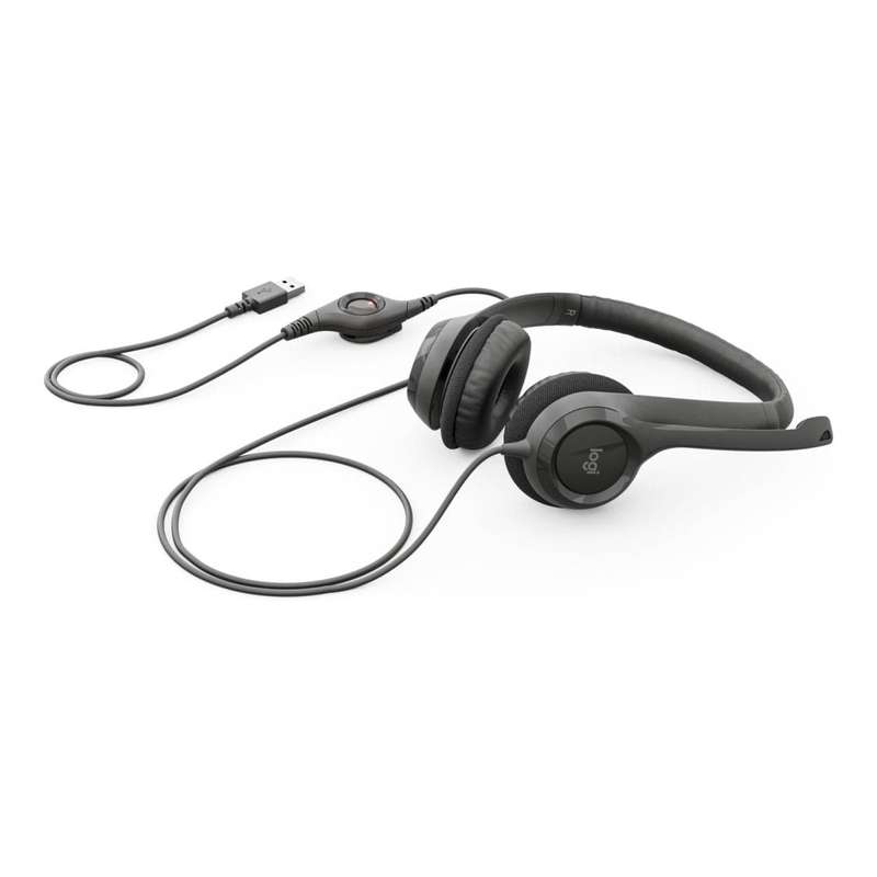 Logitech H390 USB Headset with Noise-Canceling Mic 981-000803
