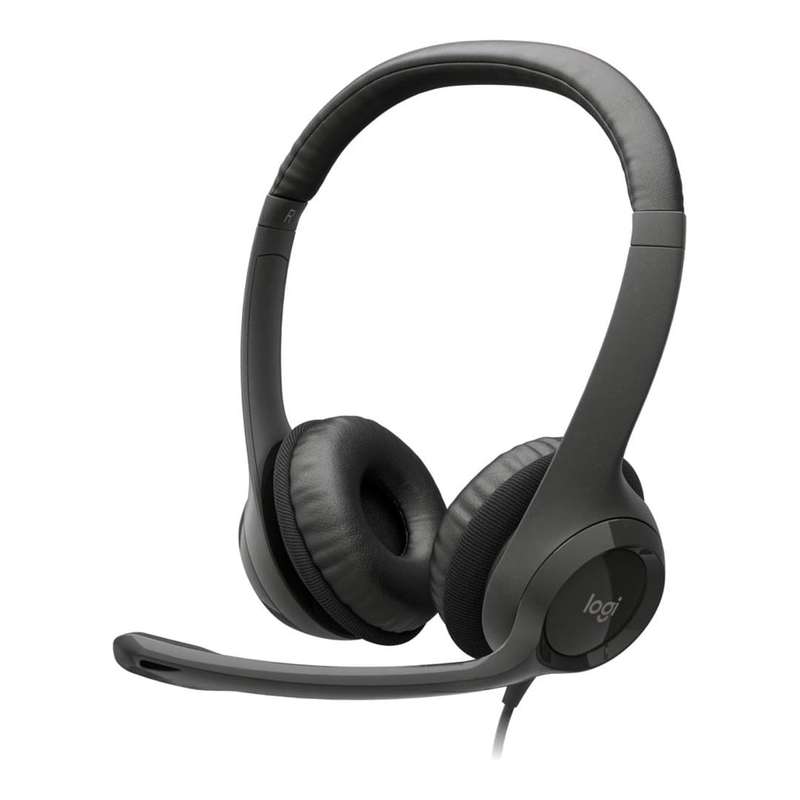 Logitech H390 USB Headset with Noise-Canceling Mic 981-000803