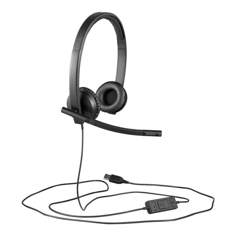Logitech H570e Teams Wired Headset Black 981-001431