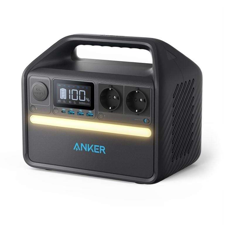 Anker PowerHouse 535 500W 512Wh Portable Power Station with 100W Solar Panel A1751311K001