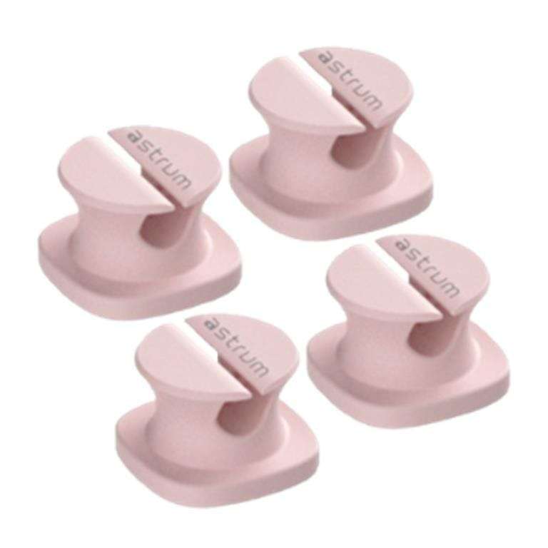 Astrum CO060 Mini Cable Organizer Clips Pink 4-pack A71006-L
