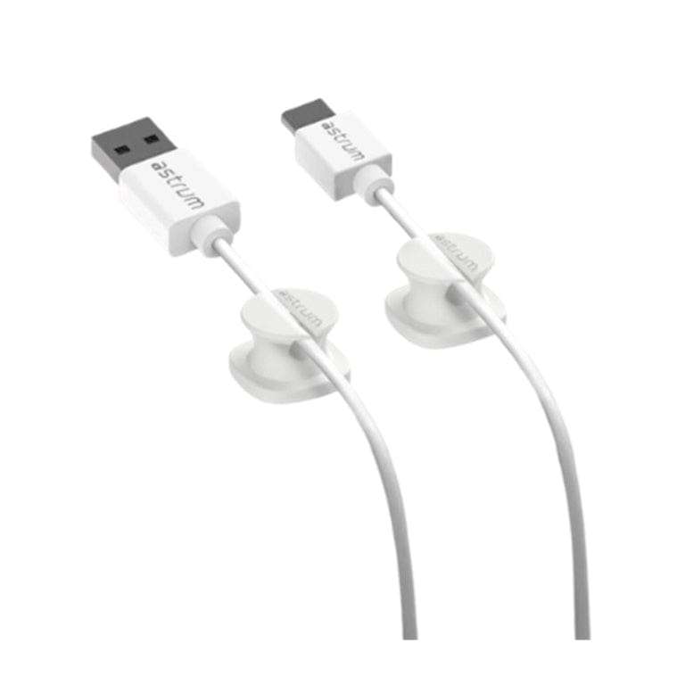 Astrum CO060 Mini Cable Organizer Clips White 4-pack A71006-W