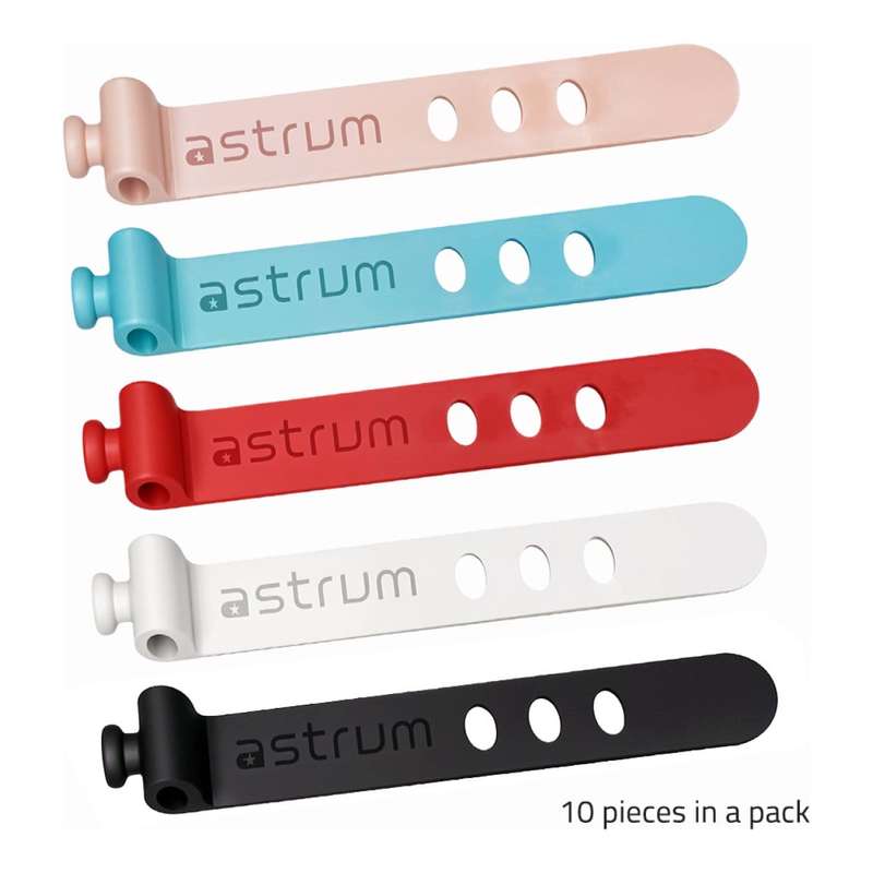Astrum CO210 Reusable Silicone Cable Tie 10-pack A71021-B