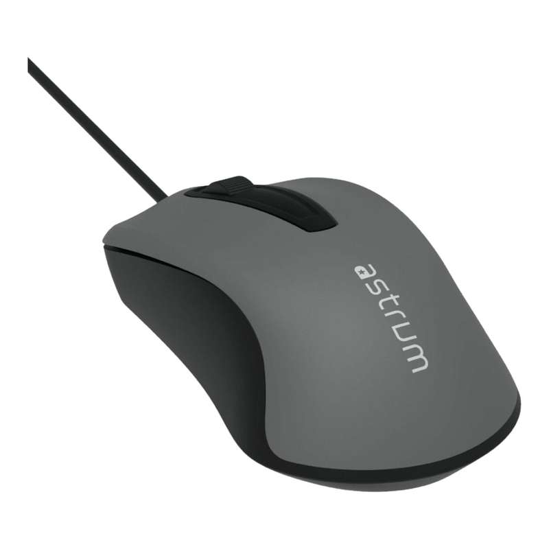 Astrum MU120 Wired Optical Mouse Black Grey A82012-B