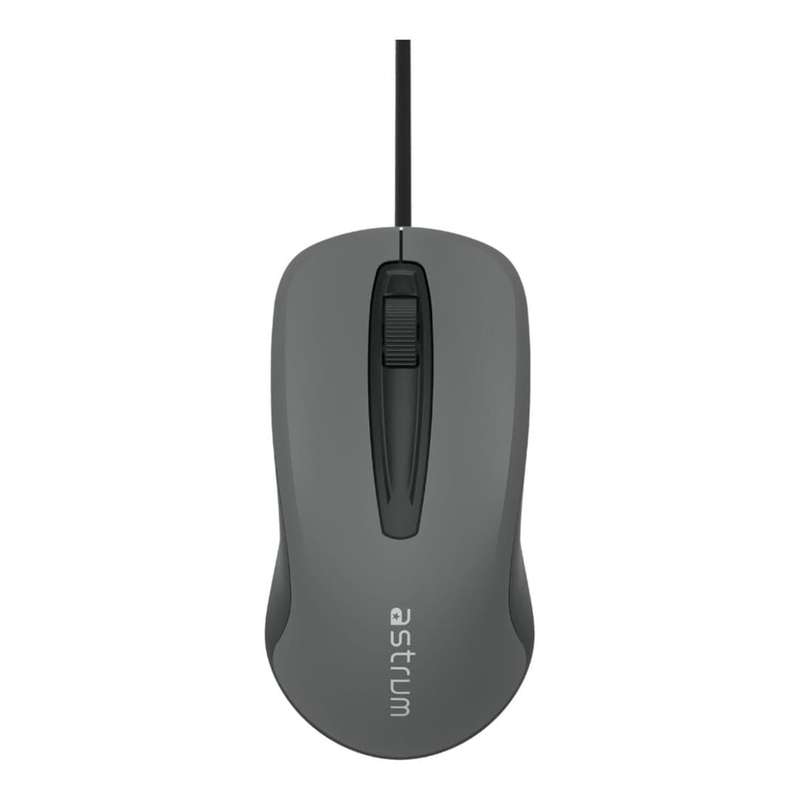 Astrum MU120 Wired Optical Mouse Black Grey A82012-B