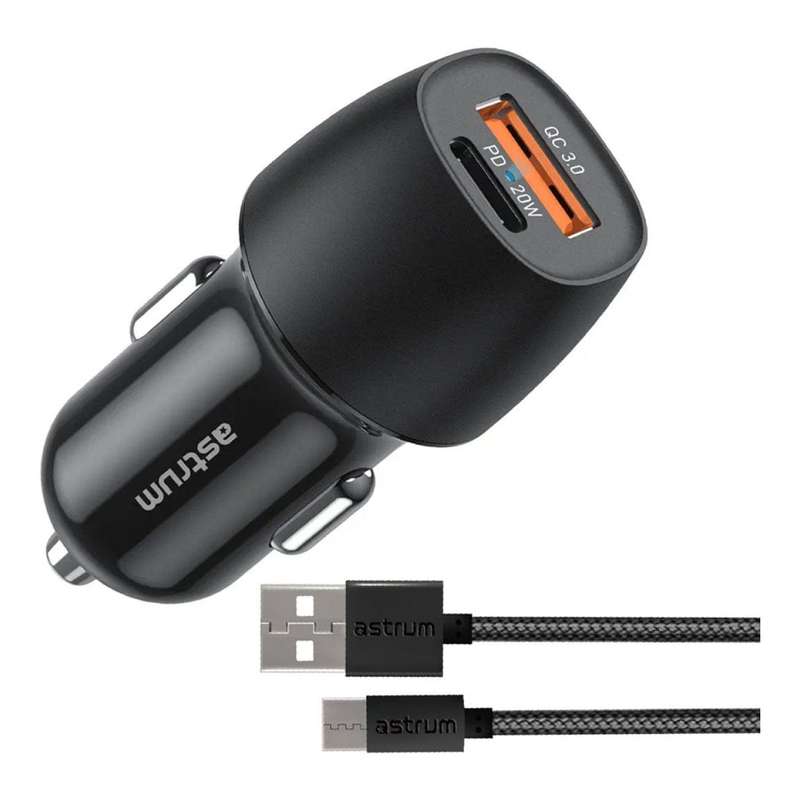 Astrum Pro Go 20W Dual 3A Car Travel Charger A93121AC