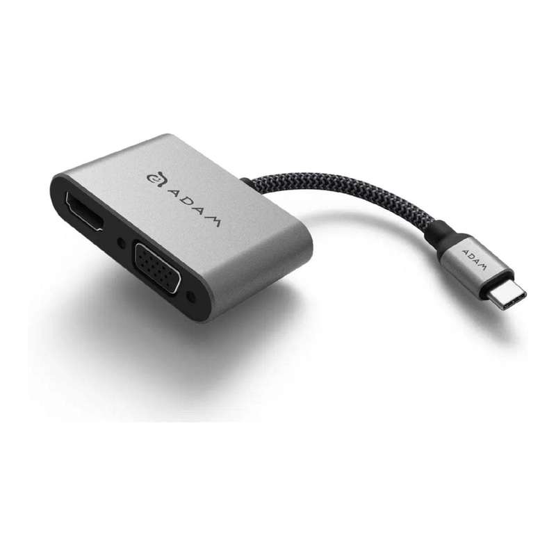Adam Elements CASA VH1 2-in-1 Type-C Hub Grey AAPADHUBVH1GY