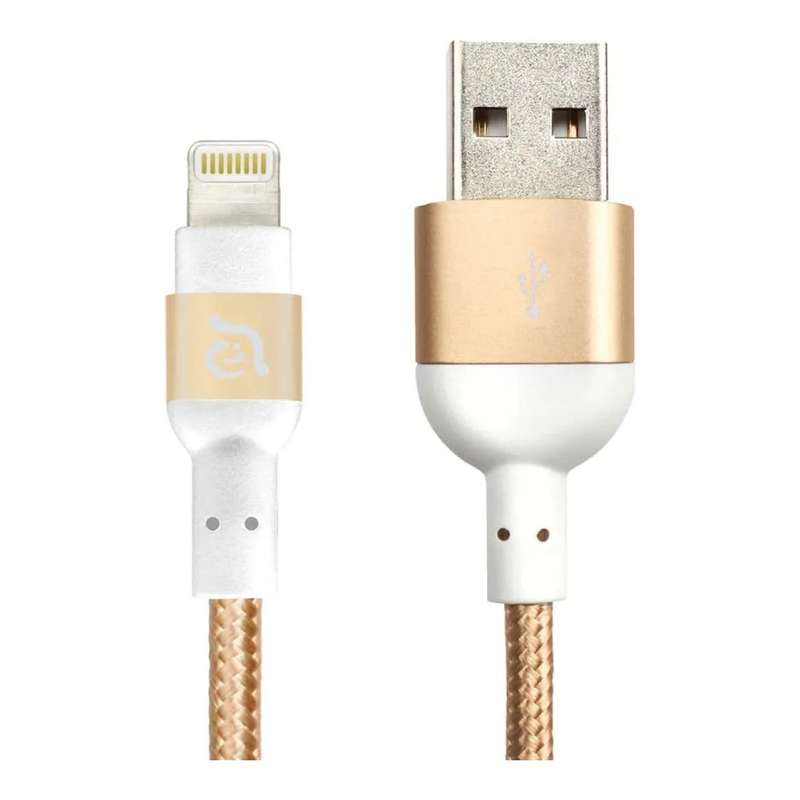 Adam Elements PeAk II Type-A to Lightning Braided Cable 20cm Gold ACBAD20MBFRPGD