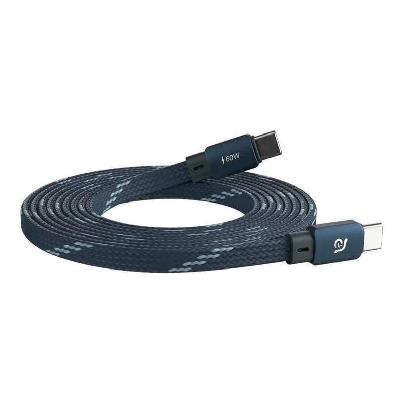 Adam Elements CASA MF200 Type-C Male to Male Flat Cable 2m Blue ACBADMF200BL