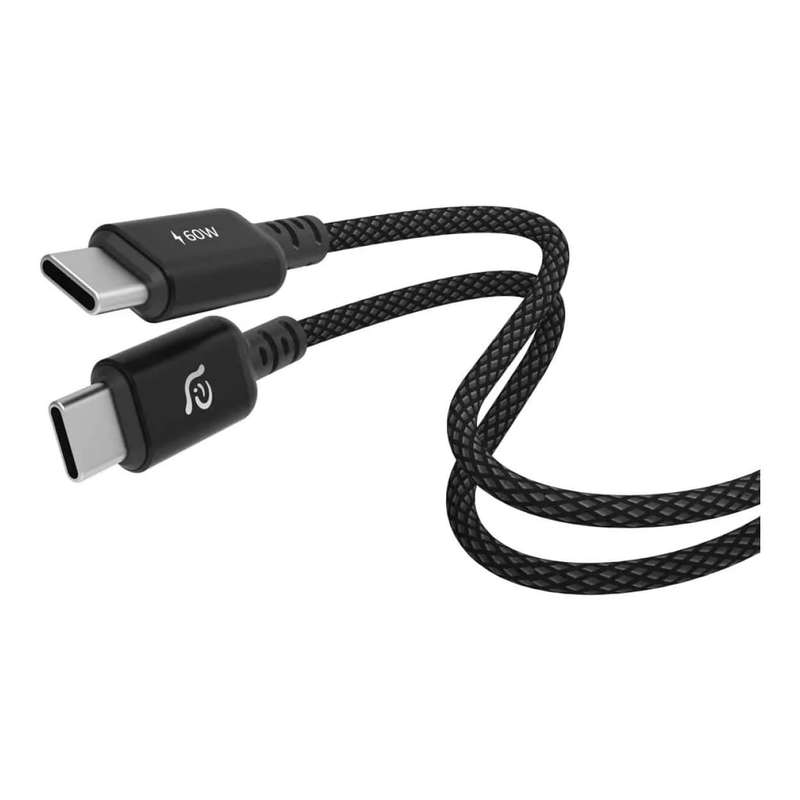 Adam Elements CASA S120 Type-C Male to Male Braided Cable 1.2m Black ACBADS120BK