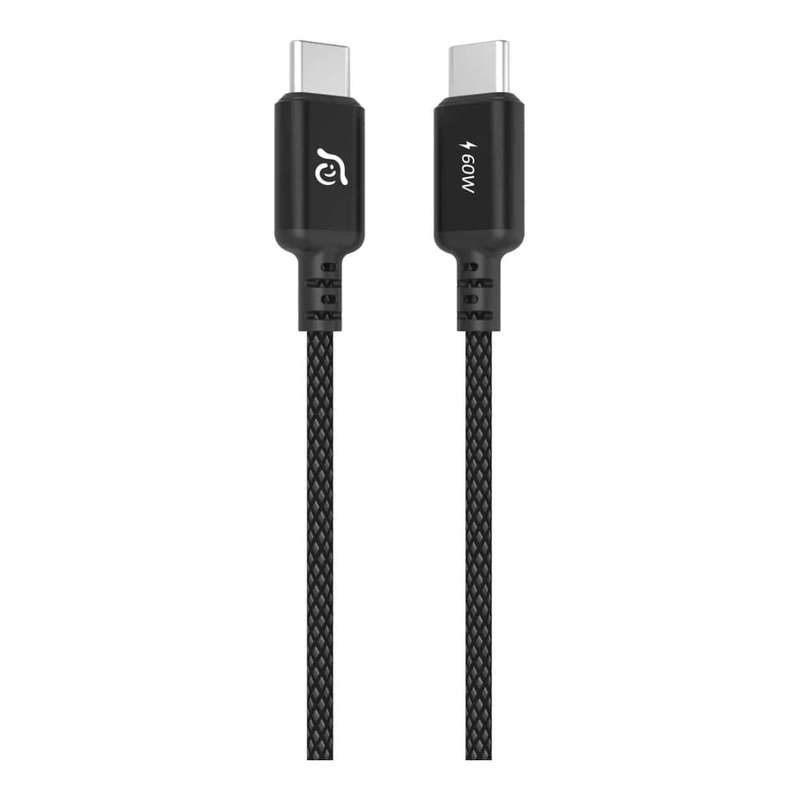 Adam Elements CASA S120 Type-C Male to Male Braided Cable 1.2m Black ACBADS120BK
