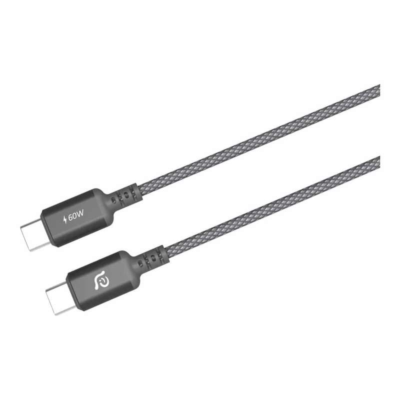 Adam Elements CASA S120 Type-C Male to Male Braided Cable 1.2m Grey ACBADS120GY