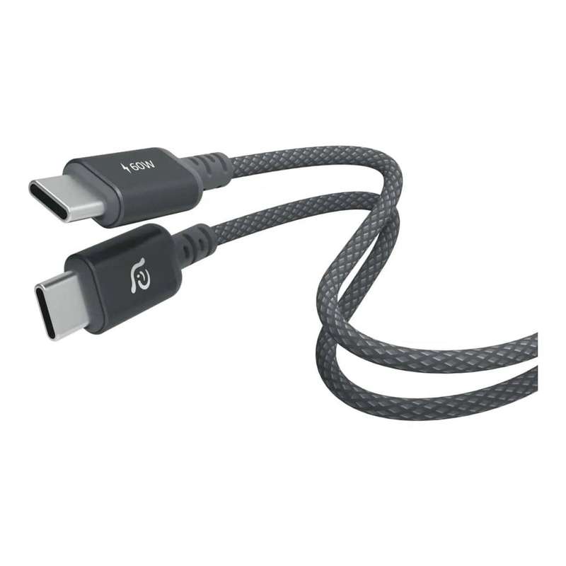 Adam Elements CASA S120 Type-C Male to Male Braided Cable 1.2m Grey ACBADS120GY