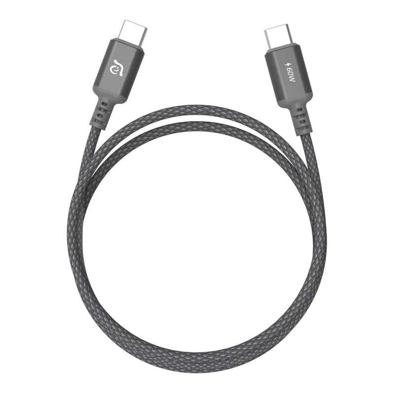 Adam Elements CASA S120 Type-C Male to Male Braided Cable 1.2m Grey ACBADS120GY