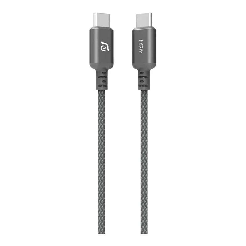 Adam Elements CASA S120 Type-C Male to Male Braided Cable 1.2m Grey ACBADS120GY