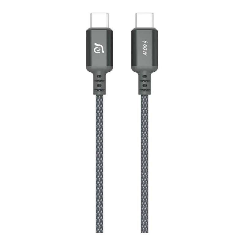 Adam Elements CASA S120 Type-C Male to Male Braided Cable 1.2m Grey ACBADS120GY