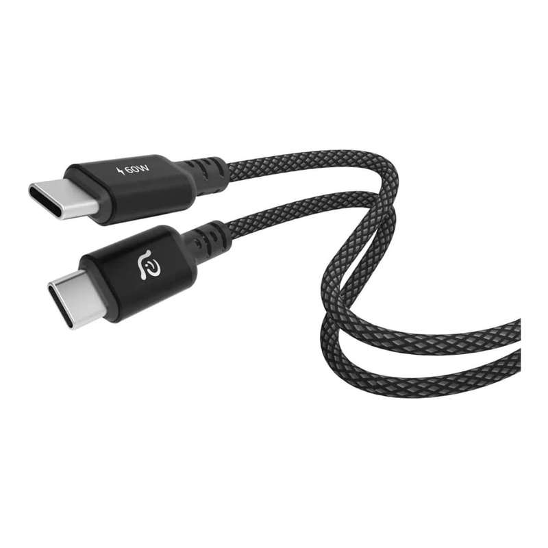 Adam Elements CASA S200 Type-C Male to Male Braided Cable 2m Black ACBADS200BK