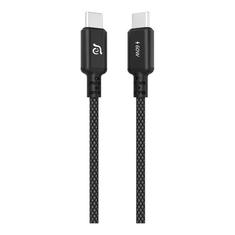 Adam Elements CASA S200 Type-C Male to Male Braided Cable 2m Black ACBADS200BK