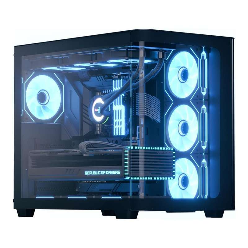 Aerocool P500C ATX Mid-Tower Compact PC Case Black ACCM-PN01043.11