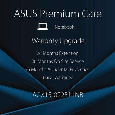 ASUS ACX15-022511NB 3-year On-site with Accidental Damage Protection Warranty Upgrade