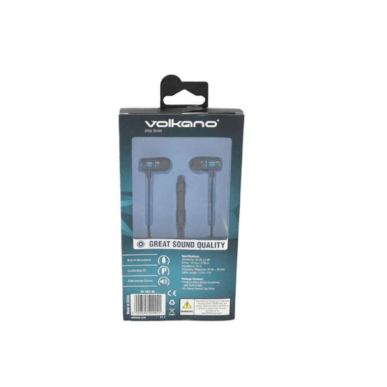 Amplify New Walk the Talk Series In-Ear Earphones Blue Black AM-1000-BLBK