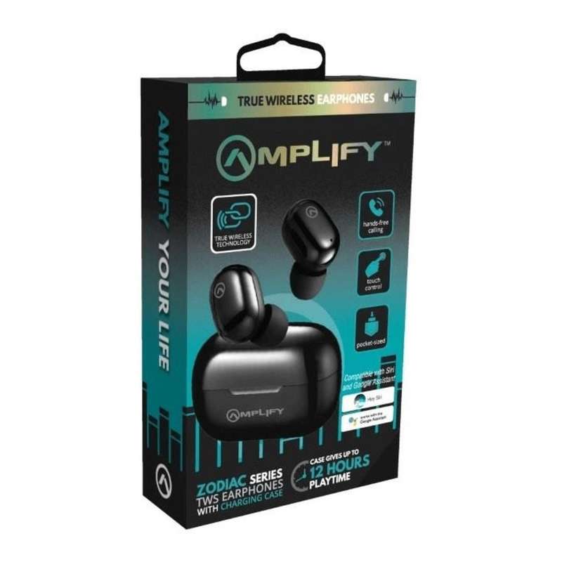 Amplify Zodiac 2.0 Series TWS Earphones with Charging Case Black AM-1124-BK(V2)