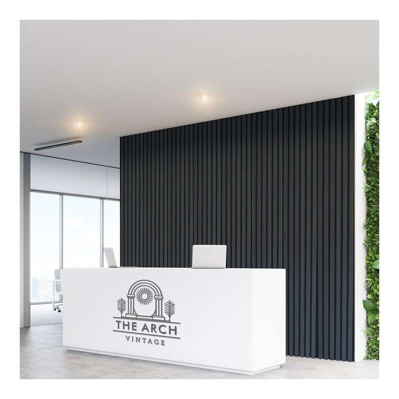 Parrot 600x2400mm Slatted Wall Panel Black Wood AP0624BW