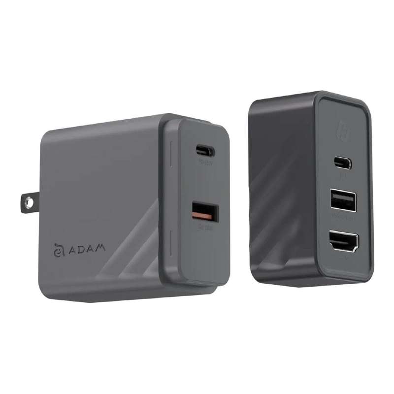 Adam Elements GaN Hub 65W Charger with HDMI Black APAADGHUBBK