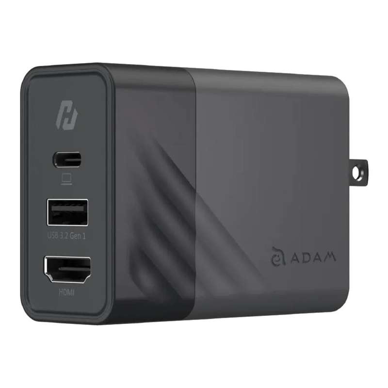 Adam Elements GaN Hub 65W Charger with HDMI Black APAADGHUBBK