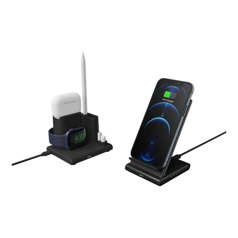 Adam Elements OMNIA Q4 4-in-1 Wireless Charging Station Black APAADQ4OGBK