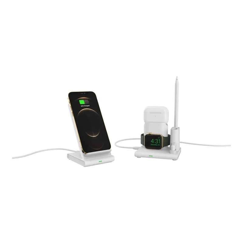 Adam Elements OMNIA Q4 4-in-1 Wireless Charging Station White APAADQ4OGWH