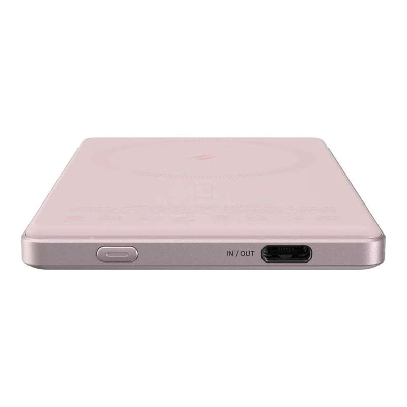 Adam Elements GRAVITY C5 5000mAh Wireless Ultra Slim Power Bank Pink APBADGVC5PK
