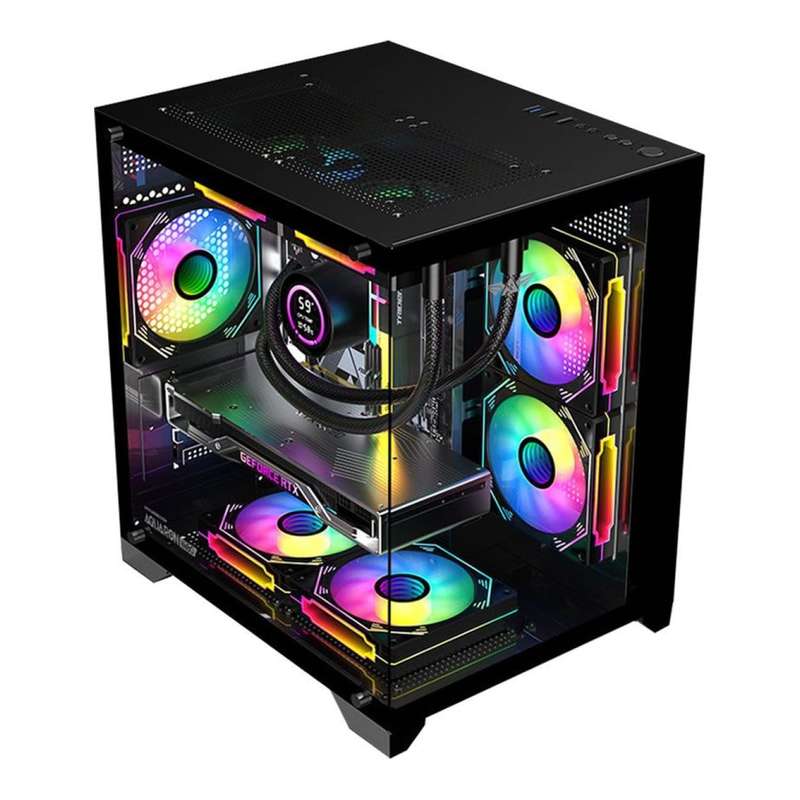 Armaggeddon Aquaron WiBO Micro-ATX Gaming Case Black AQUARONWIBOBLK