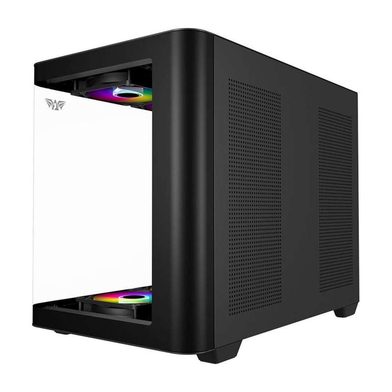 Armaggeddon Aquaron X-Curve 285 M-ATX Gaming PC Case Black AQUARONXCURVE258BLK