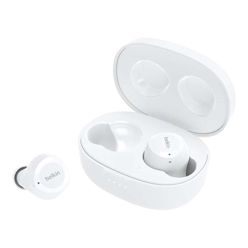 Belkin SoundForm Bolt True Wireless Earbuds - White AUC009BTWH
