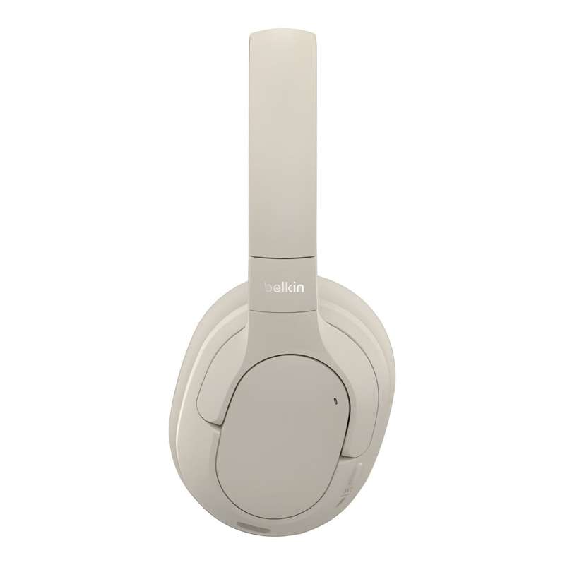 Belkin SoundForm Isolate Noise Cancelling Over-Ear Bluetooth Headphones Sand AUD008HQSA