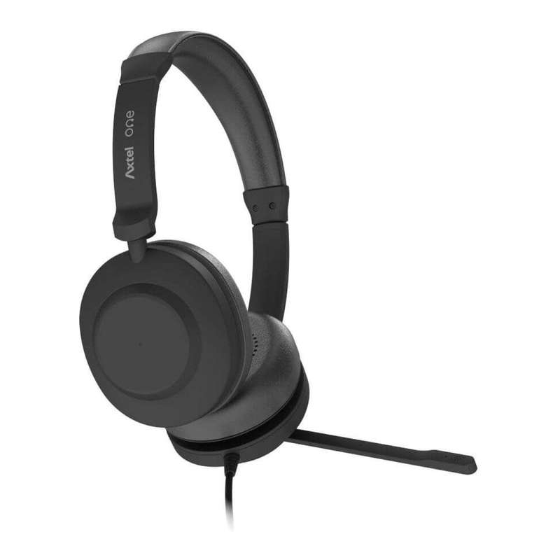 Axtel ONE UC Wired Stereo Headset Black AXH-ONEUCD