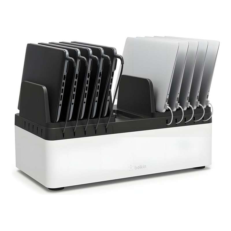 Belkin AC Classroom Charging Station with Fixed Dividers for Notebooks and Tablets Up To 10 Devic...