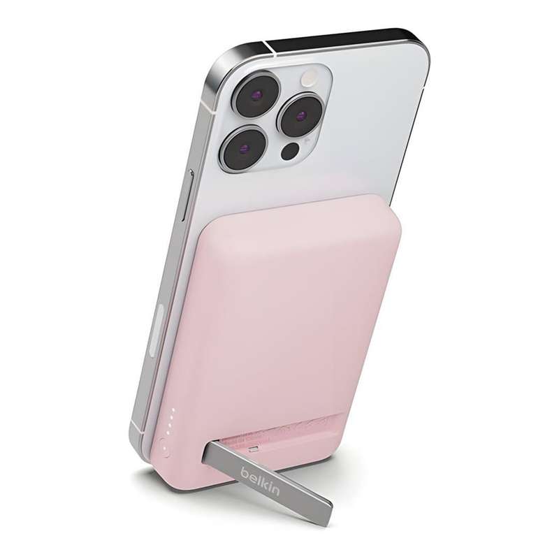 Belkin Magnetic Wireless Power Bank 5K Plus Stand Pink BBC010-PK