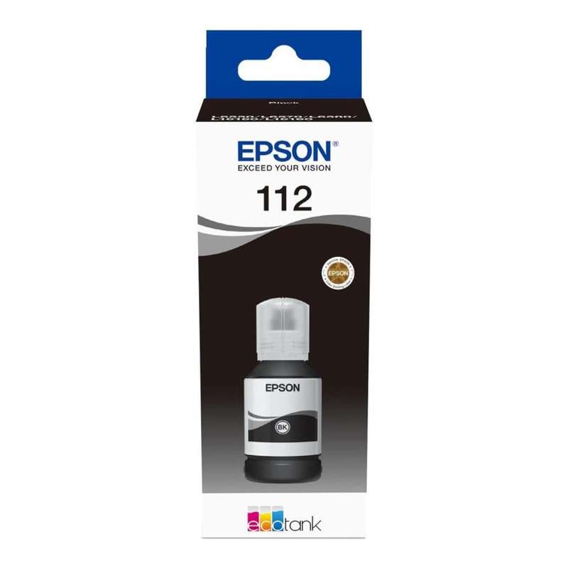 Epson EcoTank 112 Pigment Black Ink Cartridge Original C13T06C14A Single-pack C13T06C14A