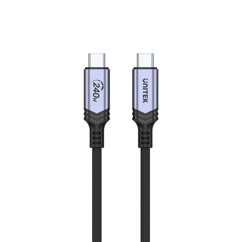 Unitek 2m USB-C Braided Charging Cable C14110GY-2M