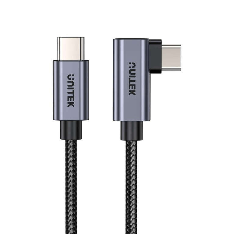 Unitek 100W Type-C Male to Male 90 Degree Cable 5m C14123BK-5M