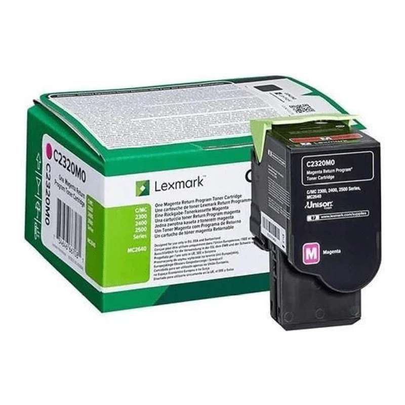 Lexmark C2350M0 Magenta Toner Cartridge 1,000 Pages Original Single-pack