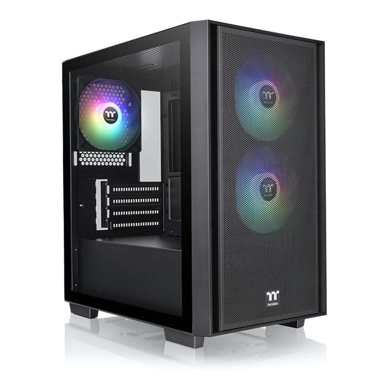 Thermaltake Versa H16 TG ARGB Micro Tower Black Gaming PC Case CA-1Y8-00S1WN-02