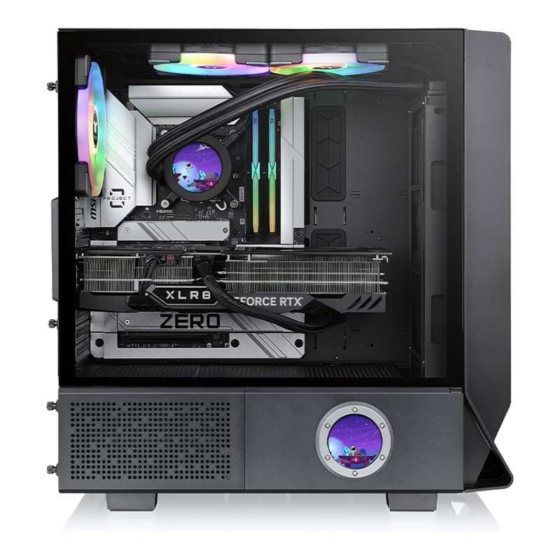 Thermaltake Ceres 350 MX Midi Tower ATX Black PC Case CA-1Z3-00M1WN-00