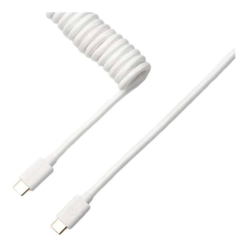 Keychron Coiled Type-C Aviator Cable 1.3m White CAB-W